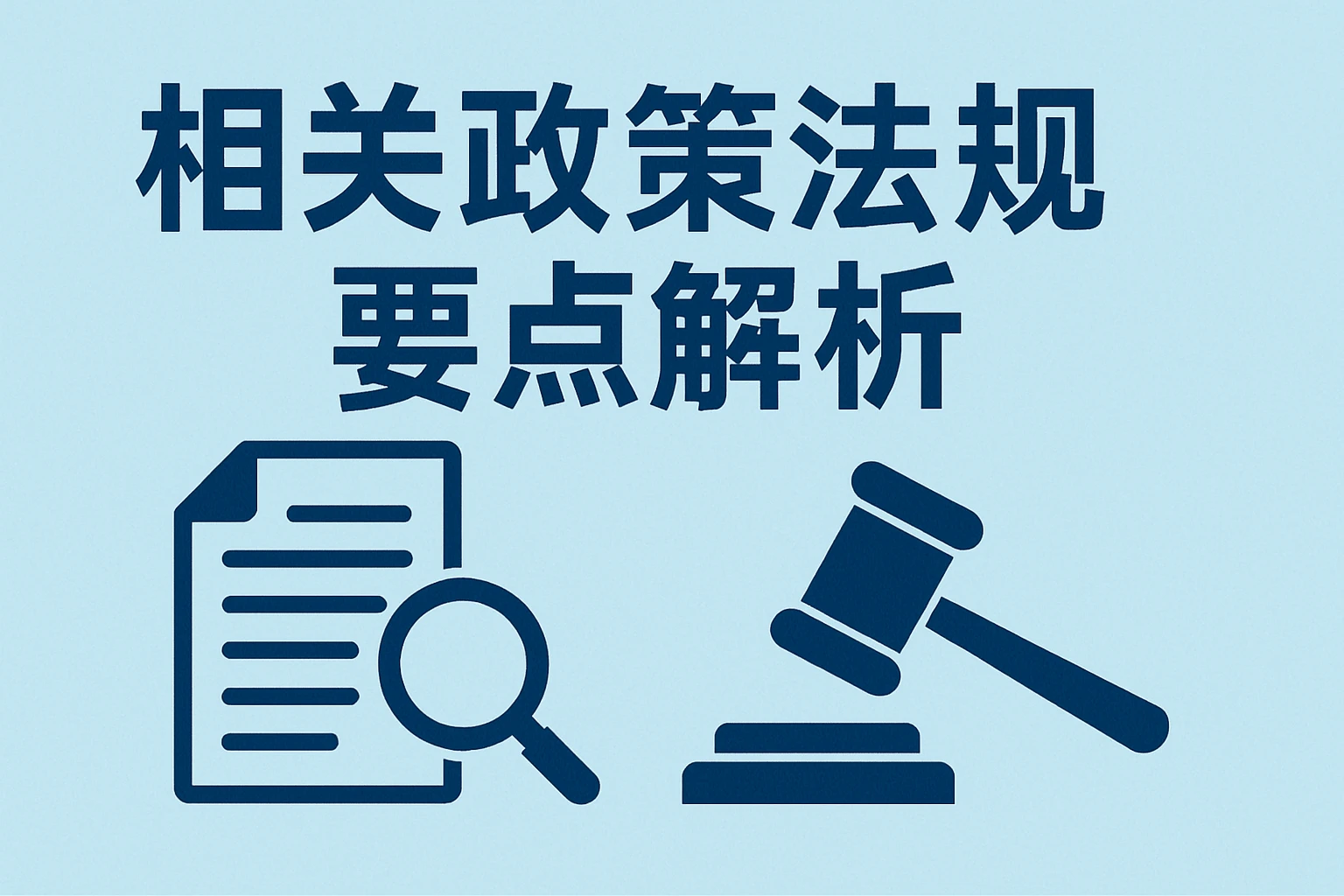 相关政策法规要点解析