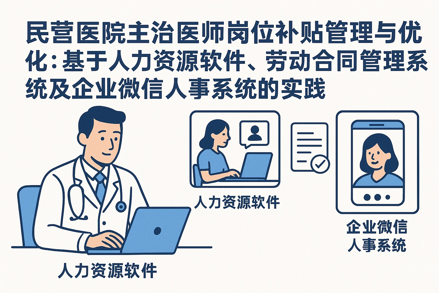 民营医院主治医师岗位补贴管理与优化：基于人力资源软件、劳动合同管理系统及企业微信人事系统的实践