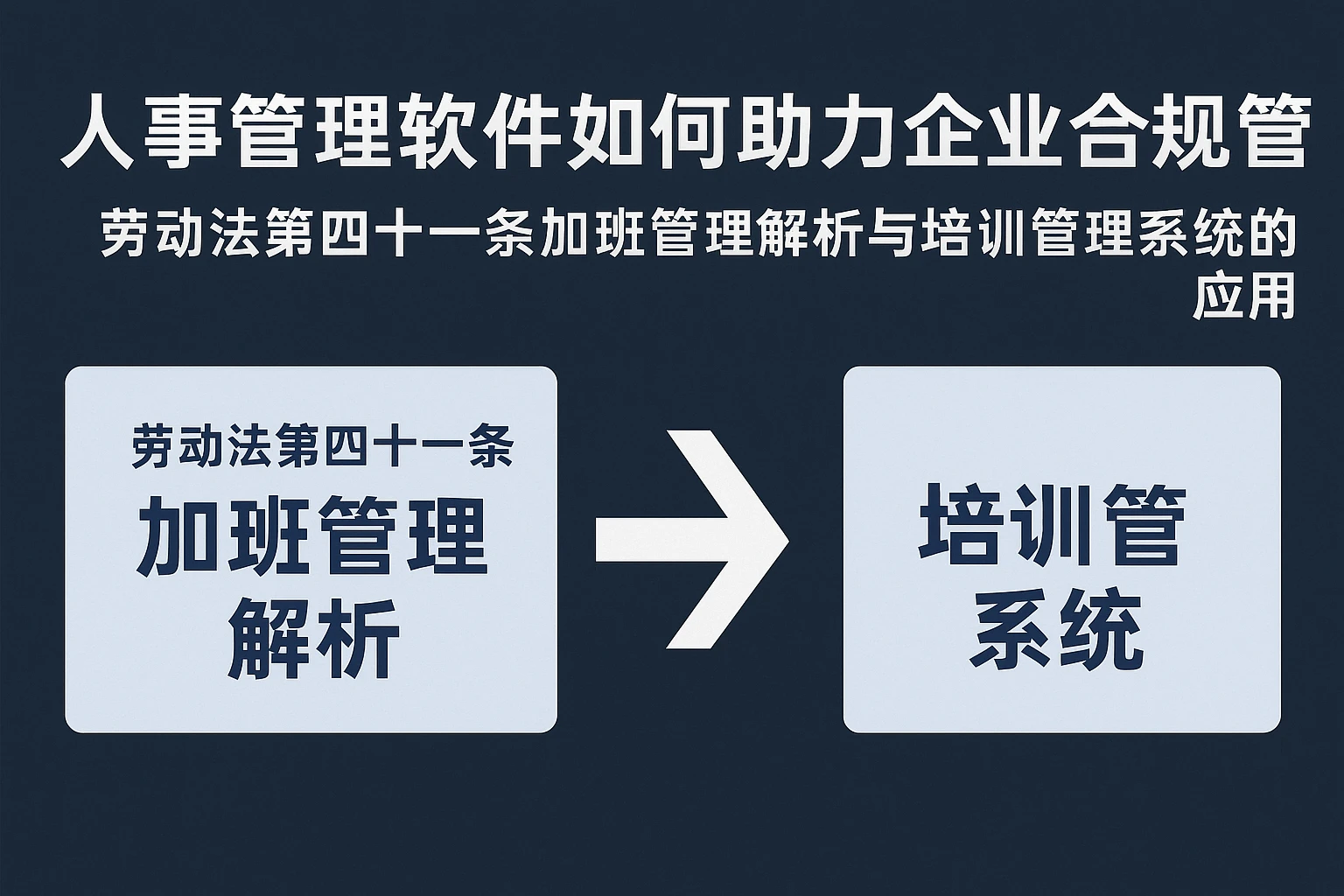 人事管理软件如何助力企业合规管理——劳动法第四十一条加班管理解析与培训管理系统的应用