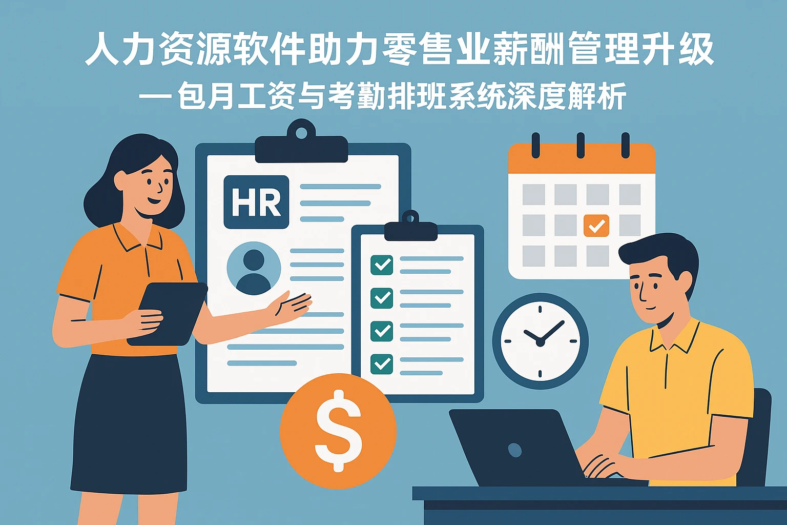 人力资源软件助力零售业薪酬管理升级——包月工资与考勤排班系统深度解析