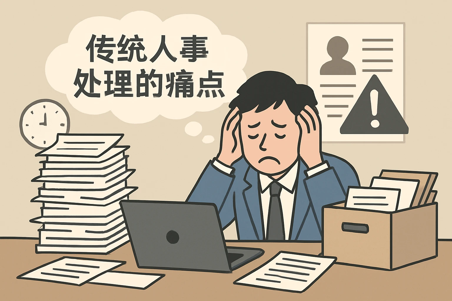 传统人事处理的痛点