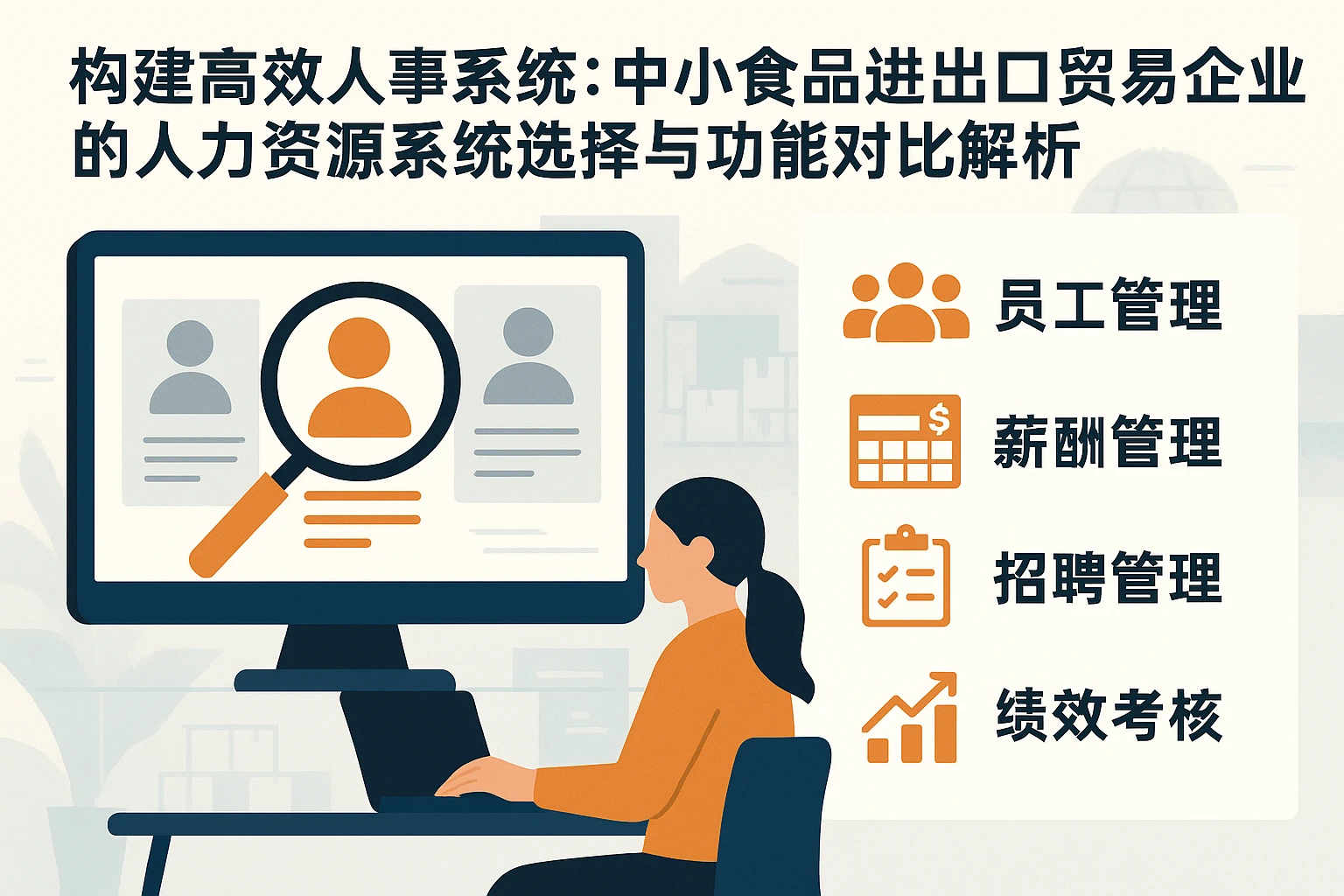 构建高效人事系统：中小食品进出口贸易企业的人力资源系统选择与功能对比解析