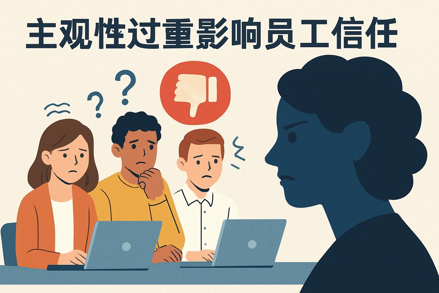 主观性过重影响员工信任