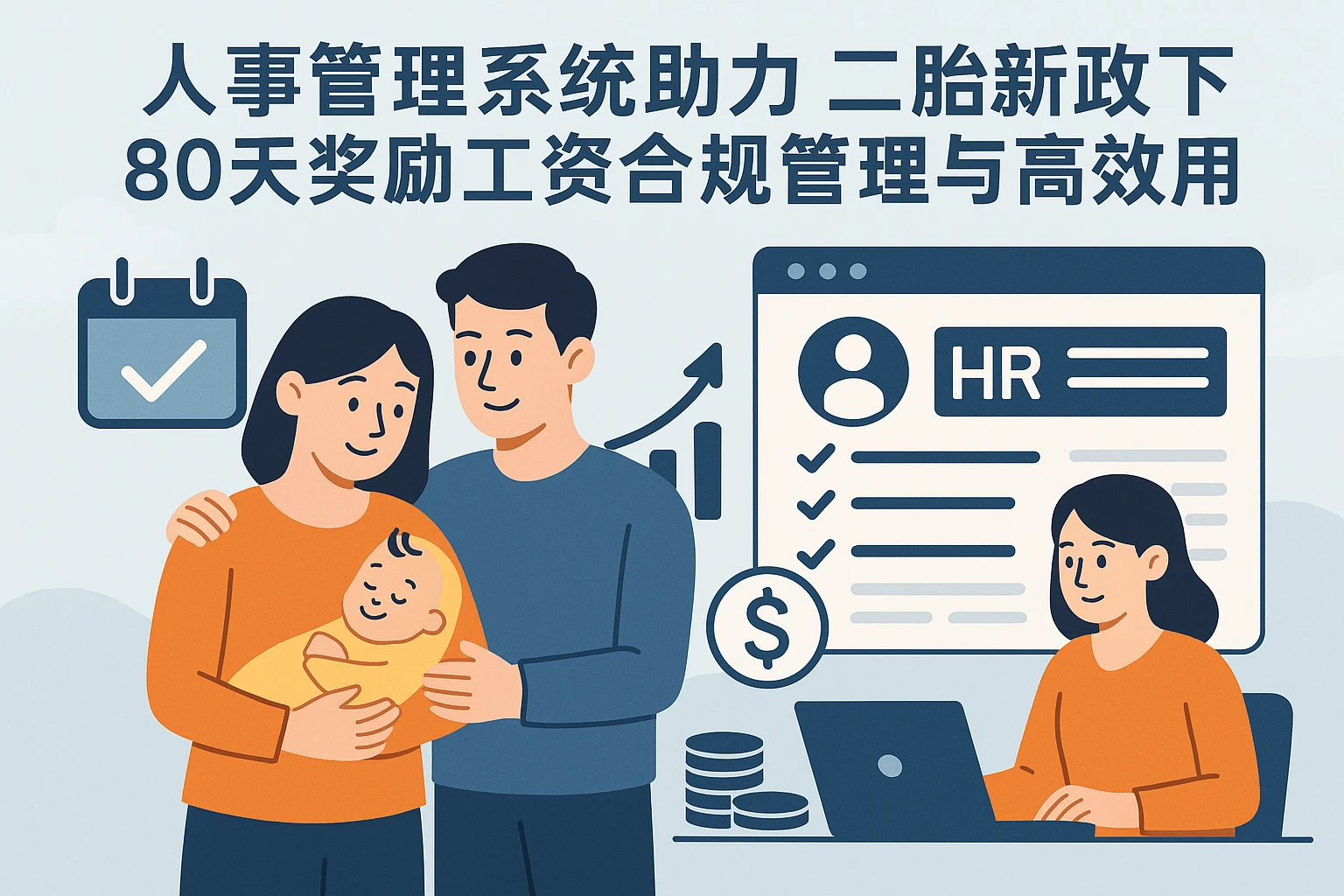 人事管理系统助力二胎新政下80天奖励工资合规管理与高效应用