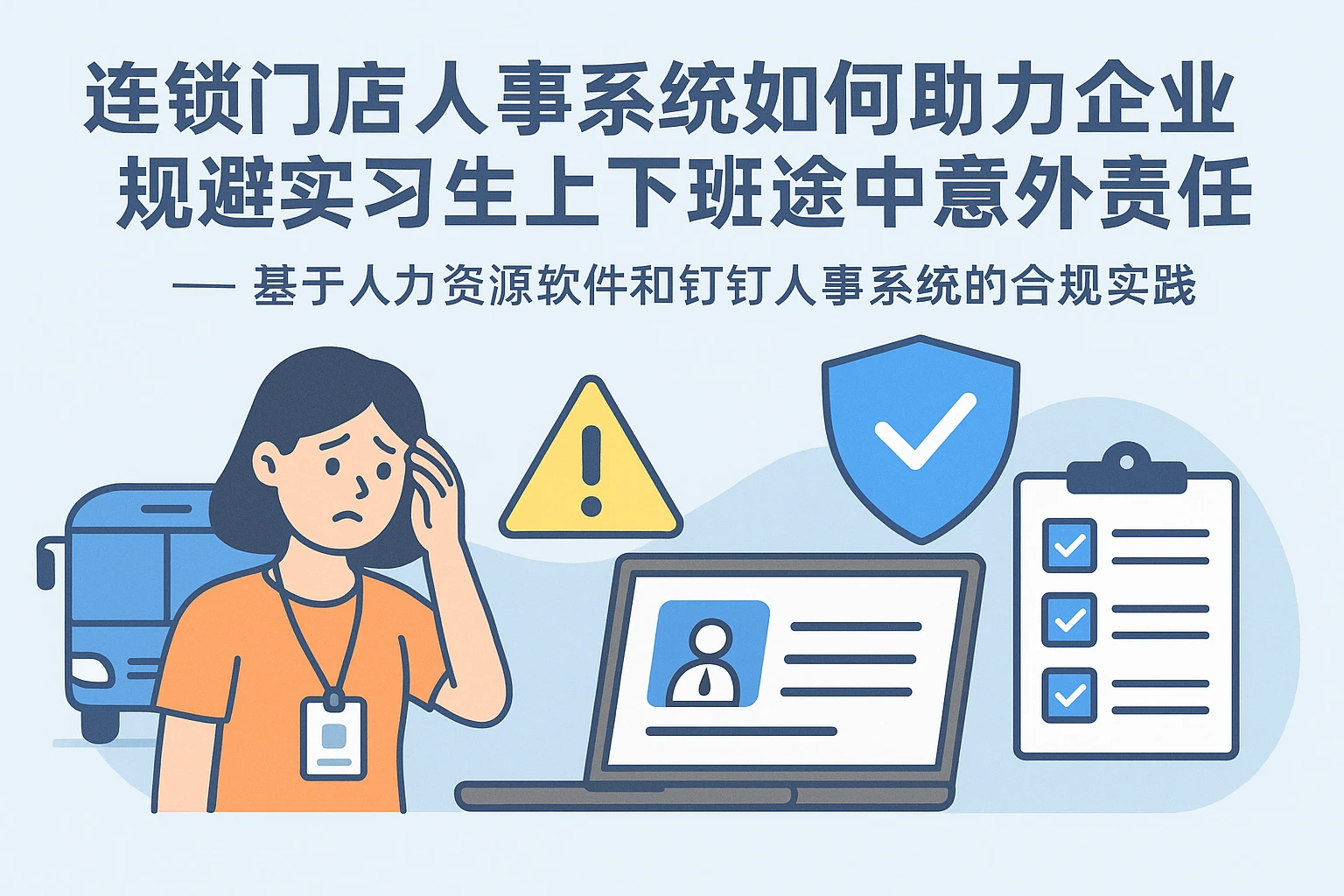 连锁门店人事系统如何助力企业规避实习生上下班途中意外责任 —— 基于人力资源软件和钉钉人事系统的合规实践