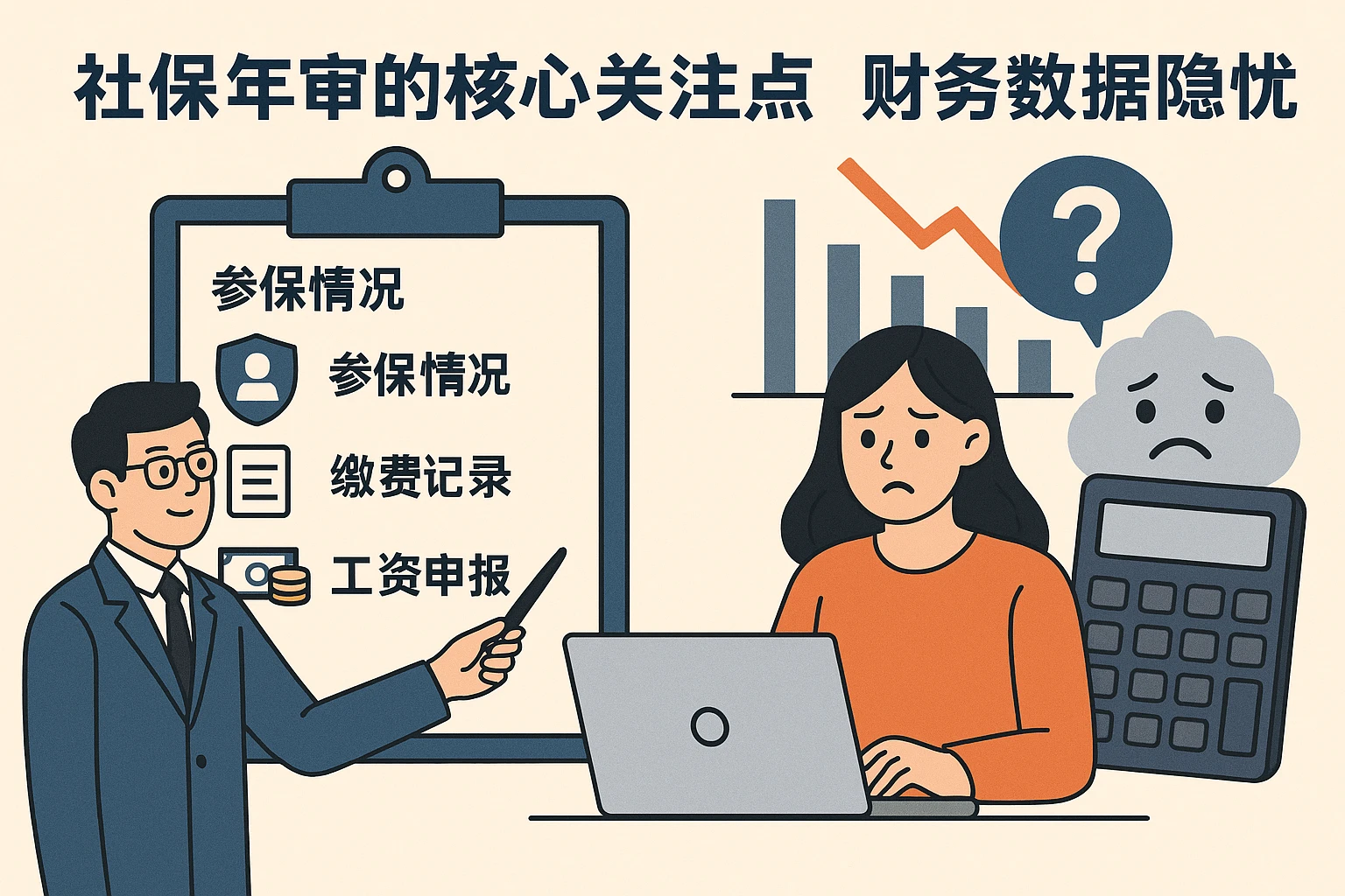 社保年审的核心关注点与财务数据的隐忧