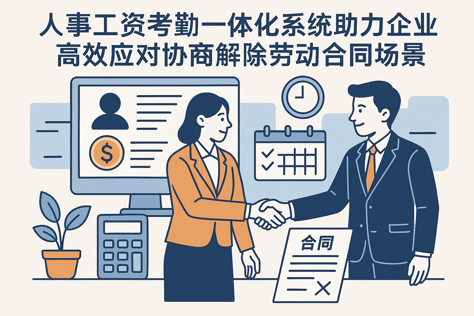 人事工资考勤一体化系统助力企业高效应对协商解除劳动合同场景