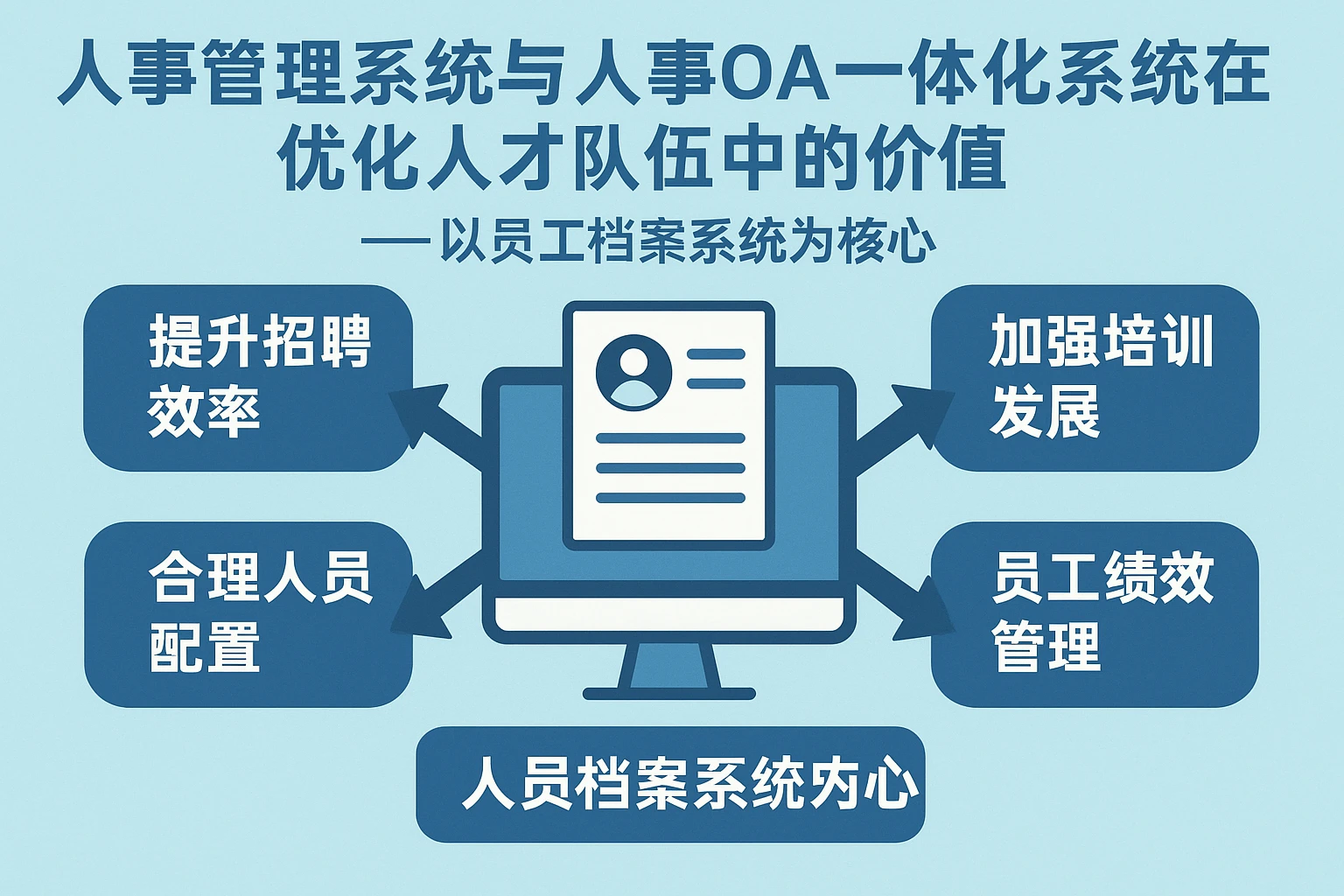 人事管理系统与人事OA一体化系统在优化人才队伍中的价值——以员工档案系统为核心