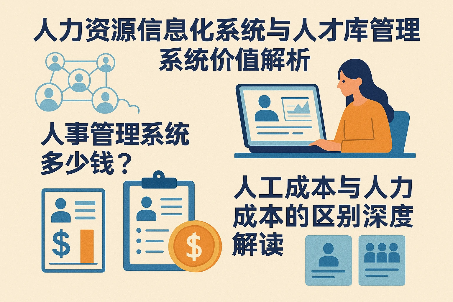 人力资源信息化系统与人才库管理系统价值解析：人事管理系统多少钱？人工成本与人力成本的区别深度解读