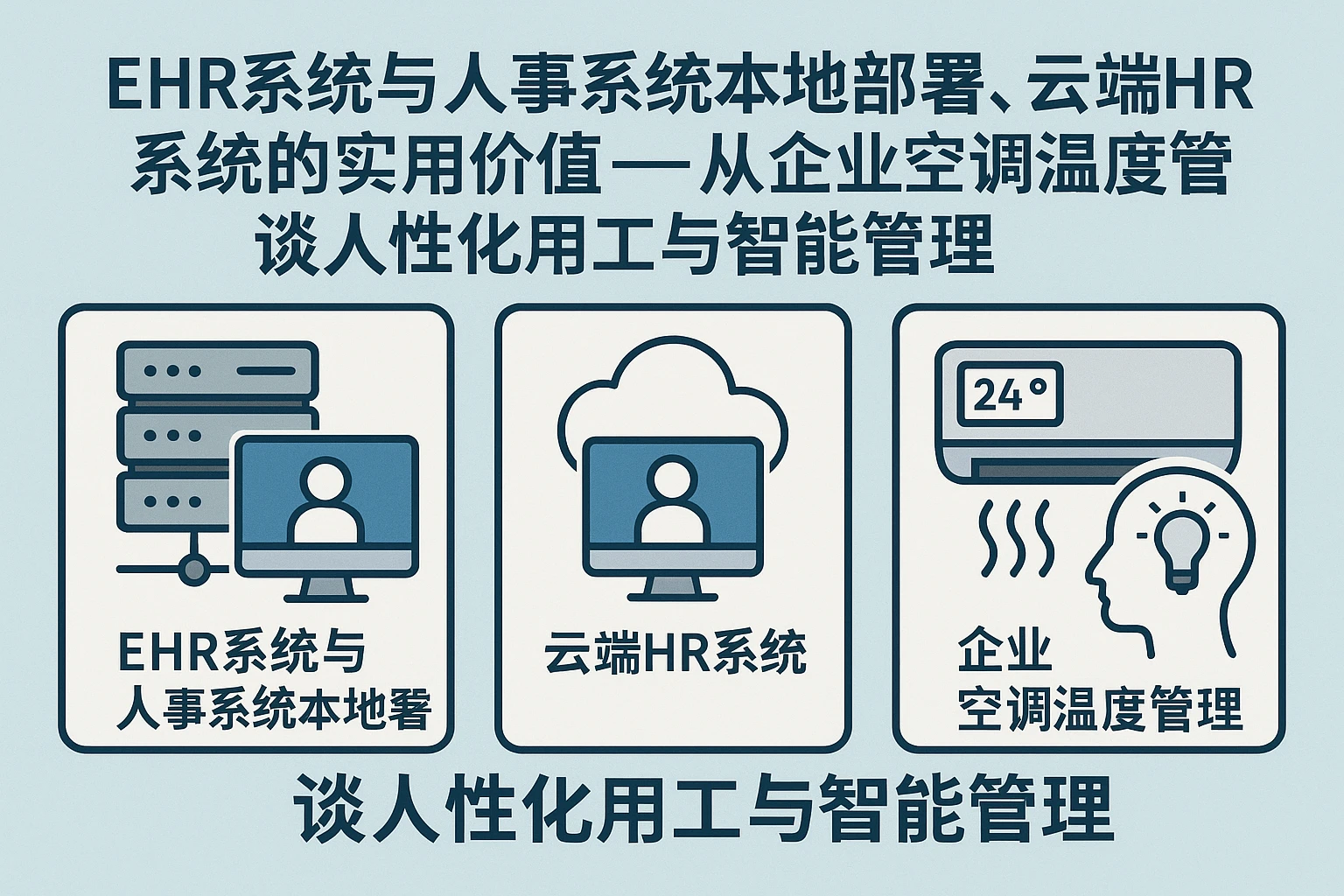 ehr系统与人事系统本地部署、云端HR系统的实用价值——从企业空调温度管理谈人性化用工与智能管理