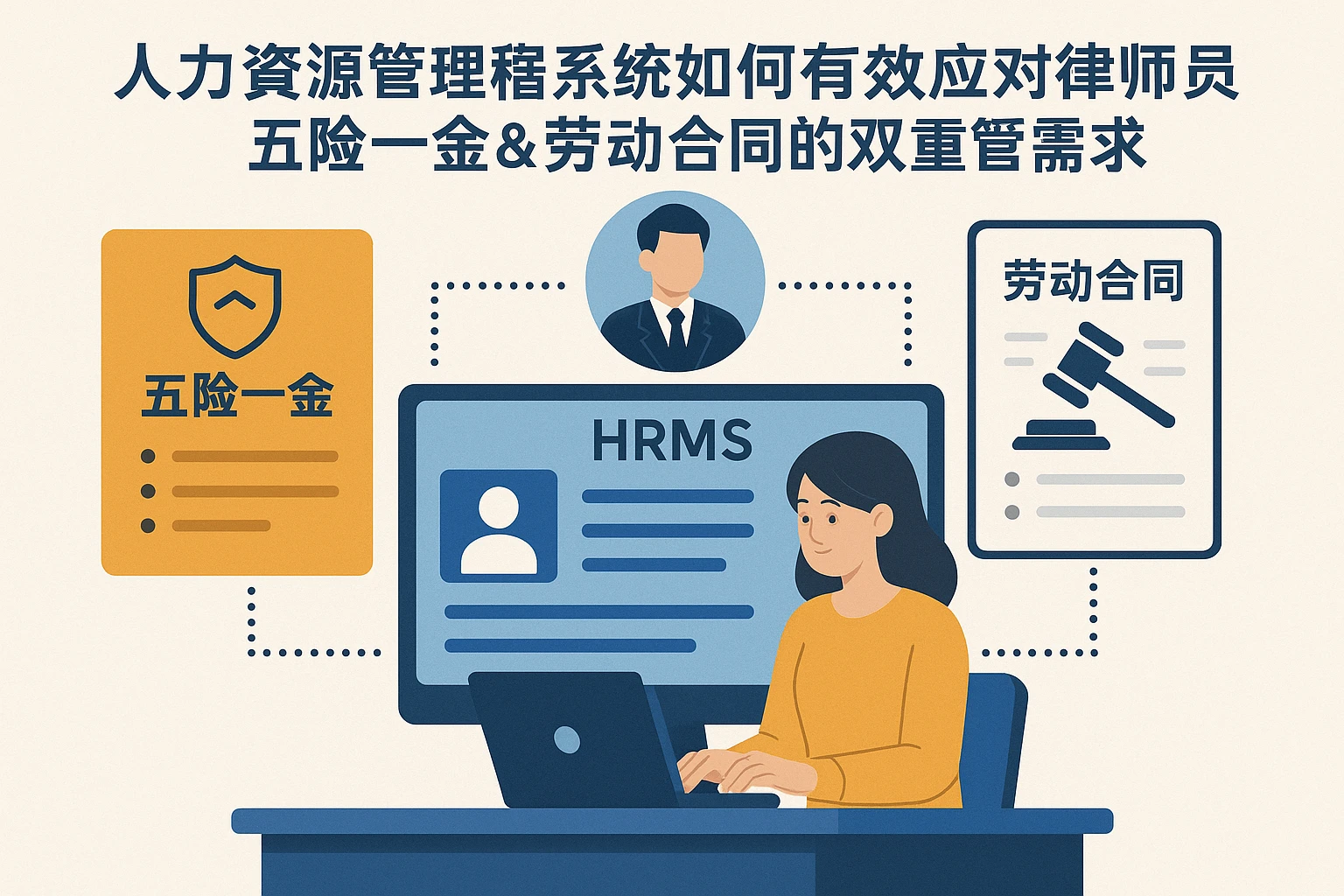 人力资源管理系统如何高效应对律师员工五险一金与劳动合同的双重管理需求