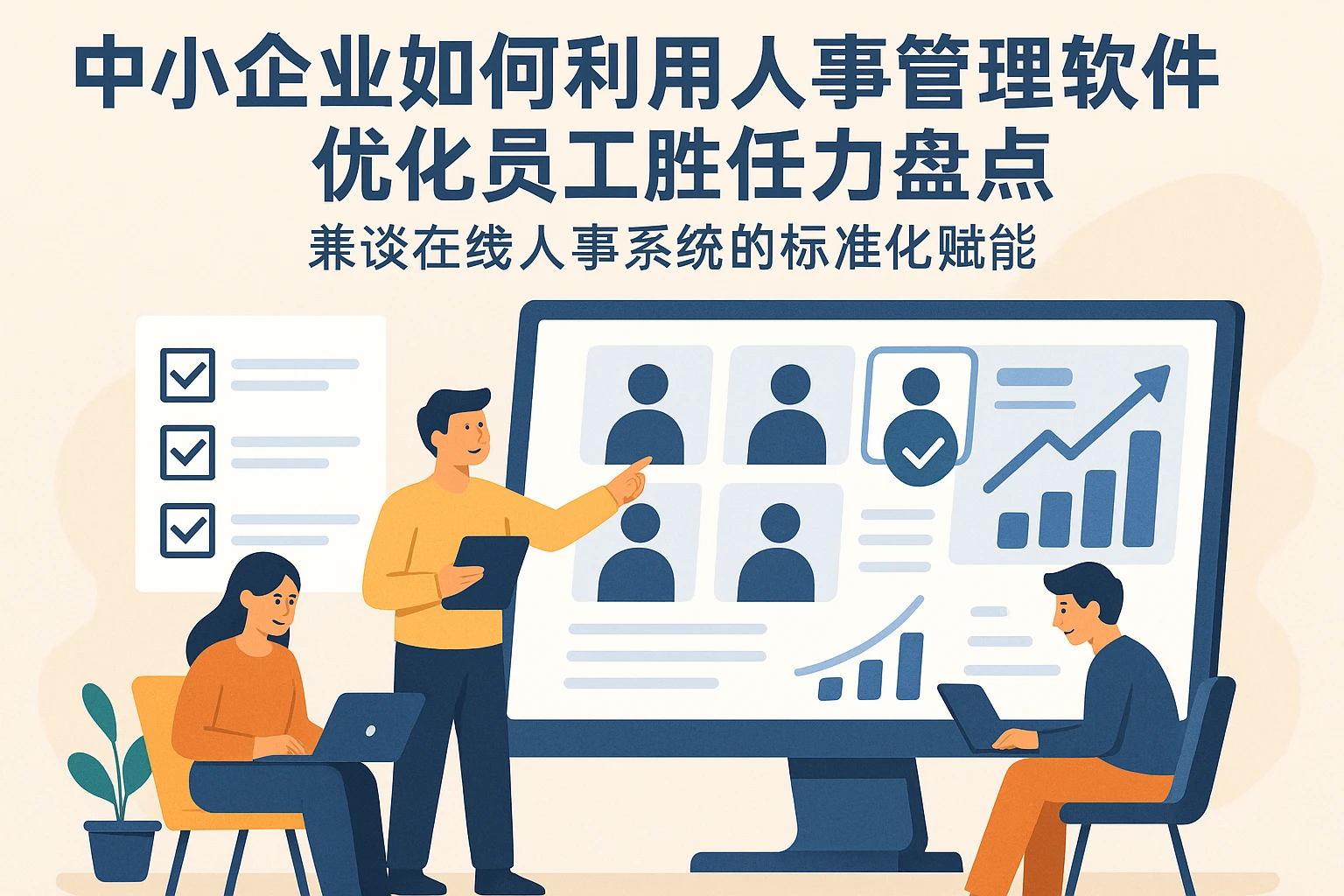 中小企业如何利用人事管理软件优化员工胜任力盘点——兼谈在线人事系统的标准化赋能