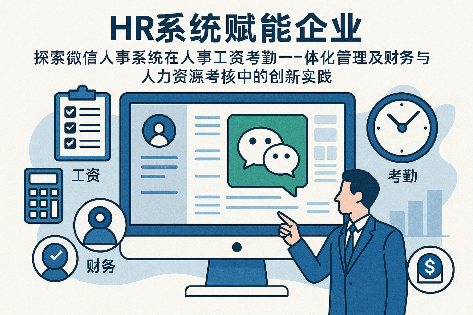 HR系统赋能企业：探索微信人事系统在人事工资考勤一体化管理及财务与人力资源考核中的创新实践