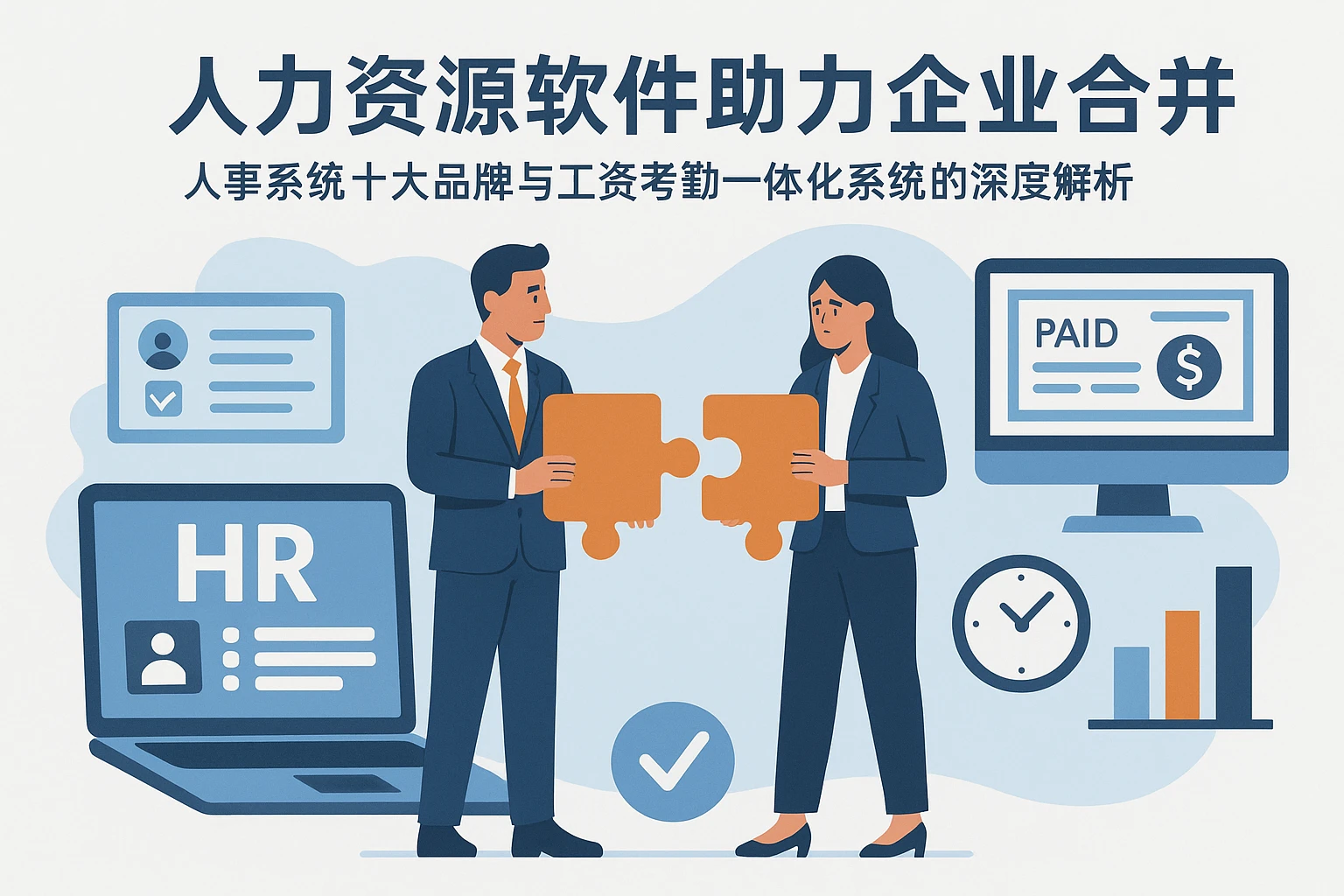 人力资源软件助力企业合并：人事系统十大品牌与工资考勤一体化系统的深度解析