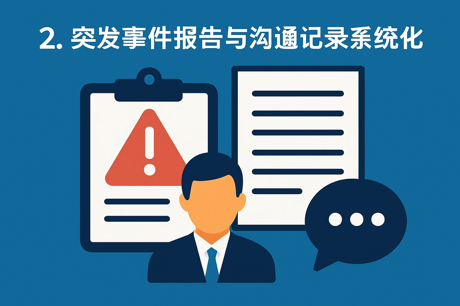 2. 突发事件报告与沟通记录系统化