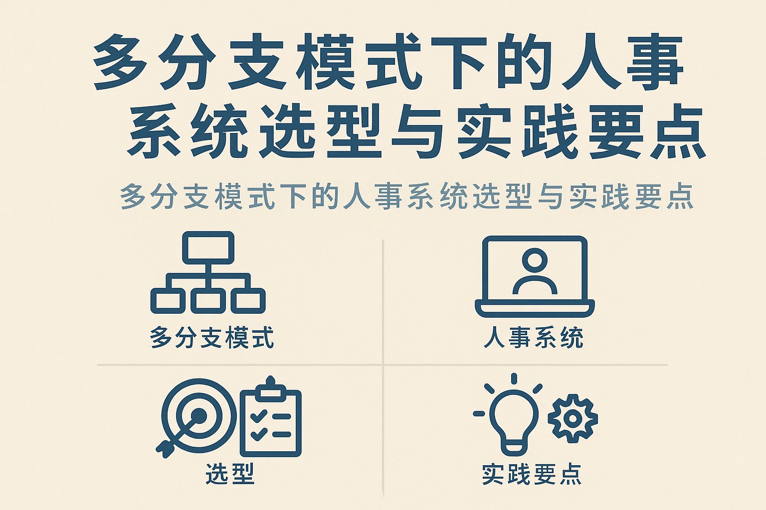 多分支模式下的人事系统选型与实践要点