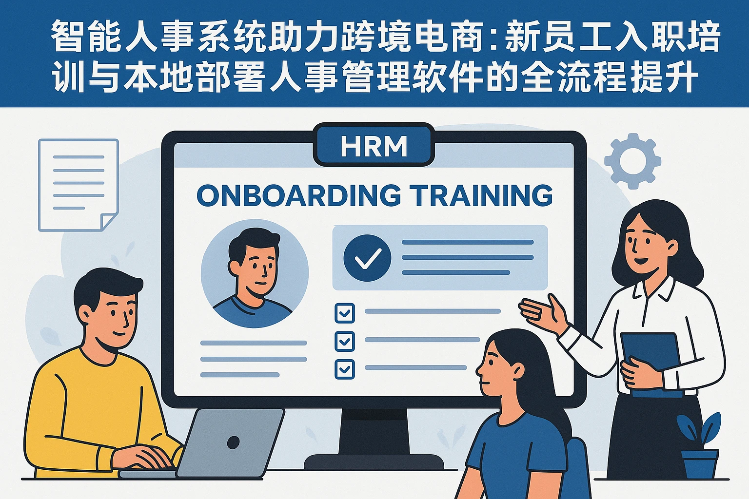 智能人事系统助力跨境电商：新员工入职培训与本地部署人事管理软件的全流程提升