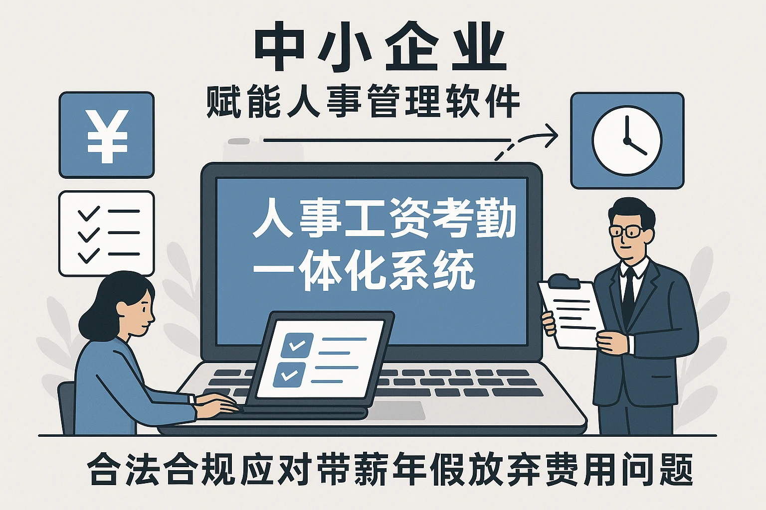中小企业人事工资考勤一体化系统为人事管理软件赋能，合法合规应对带薪年假放弃费用问题