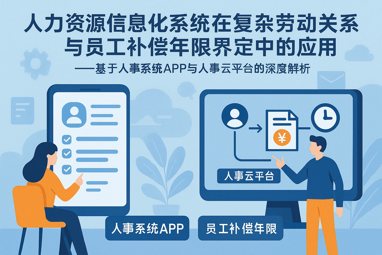 人力资源信息化系统在复杂劳动关系与员工补偿年限界定中的应用——基于人事系统APP与人事云平台的深度解析