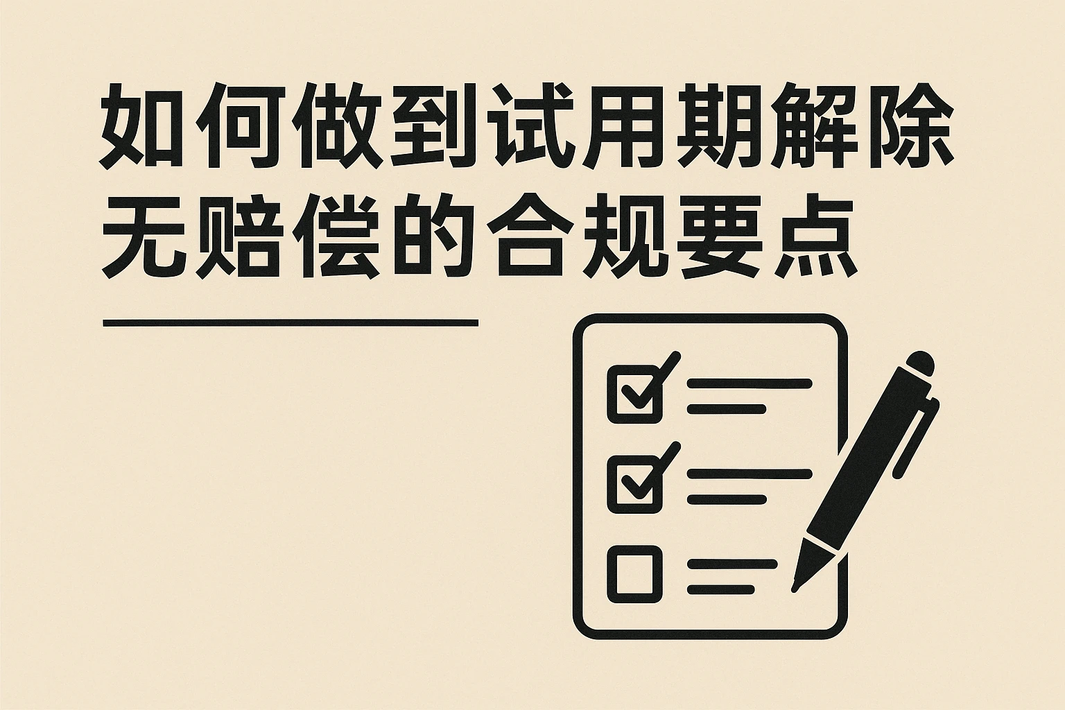如何做到试用期解除无赔偿的合规要点