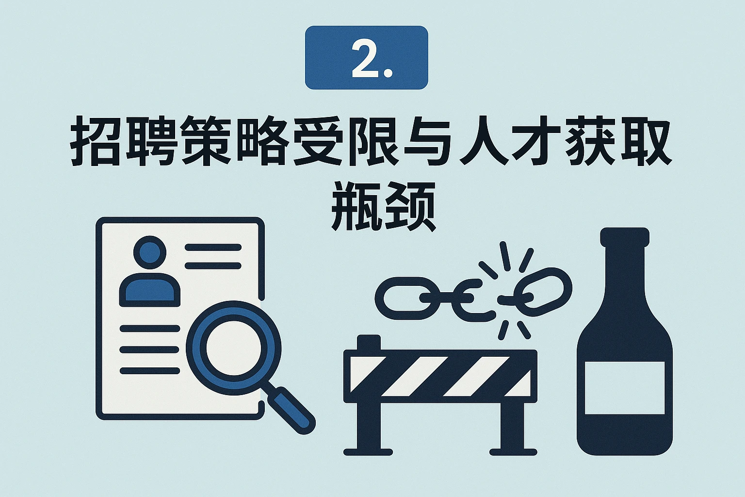 2. 招聘策略受限与人才获取瓶颈