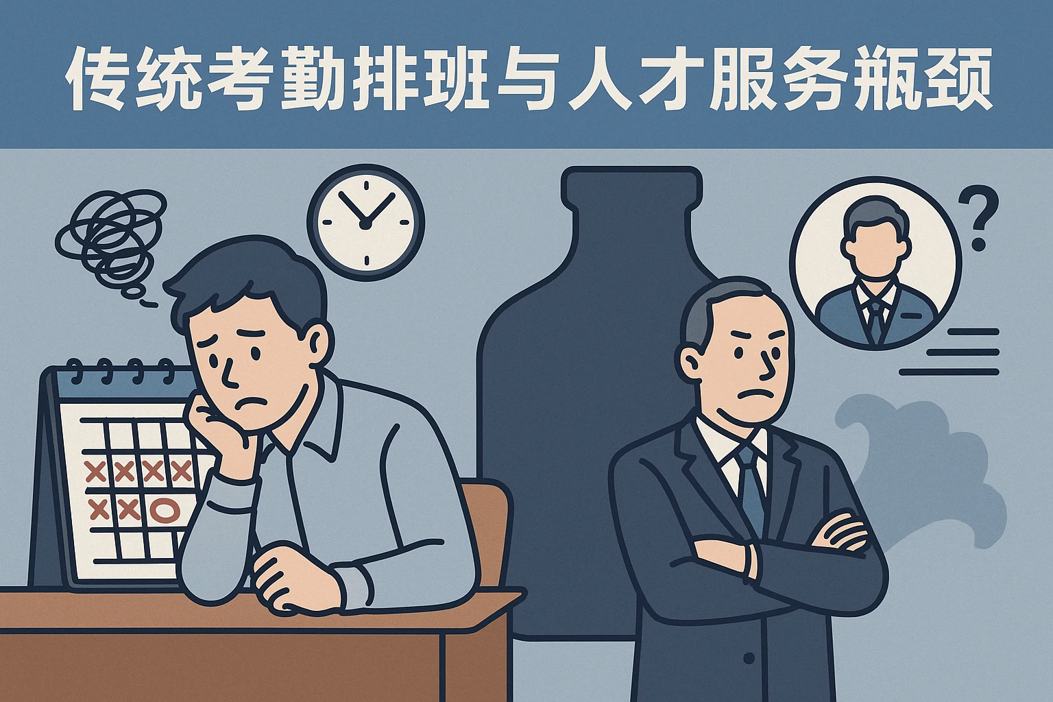 传统考勤排班与人才服务瓶颈