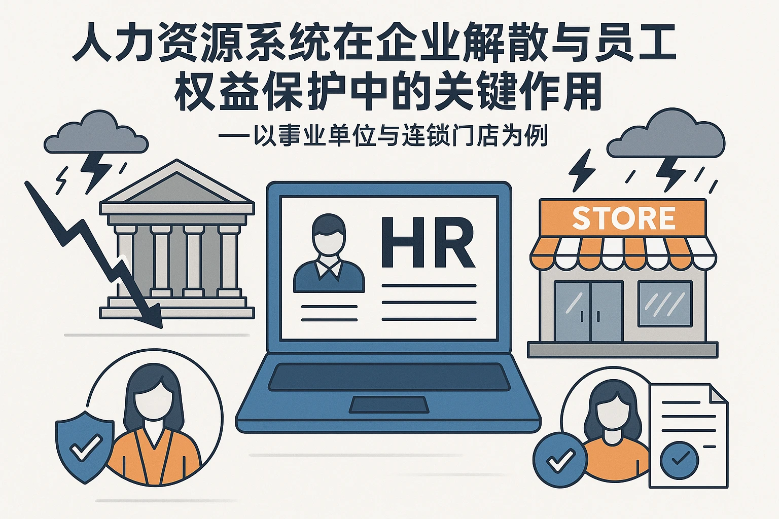 人力资源系统在企业解散与员工权益保护中的关键作用——以事业单位与连锁门店为例