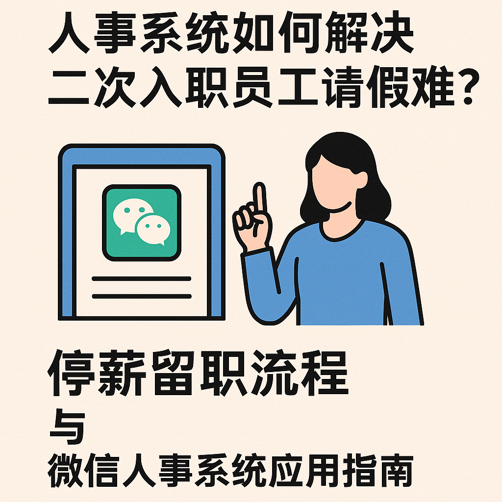 人事系统如何解决二次入职员工请假难题?停薪留职流程与微信人事系统应用指南