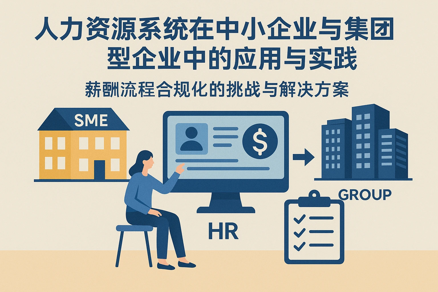 人力资源系统在中小企业与集团型企业中的应用与实践：薪酬流程合规化的挑战与解决方案