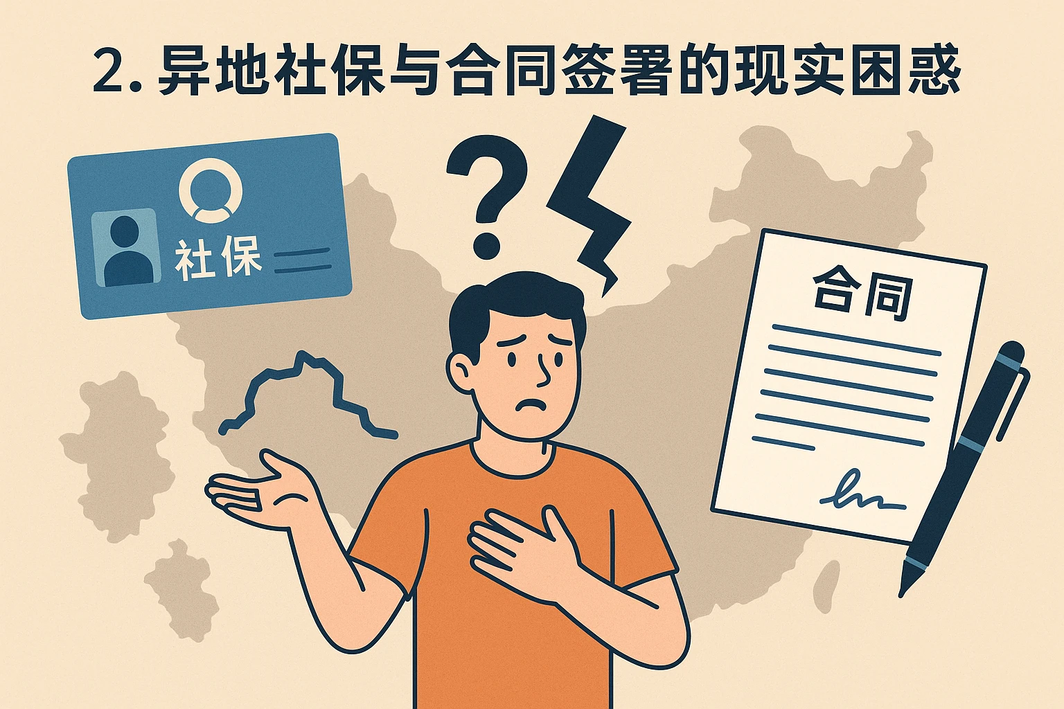 2. 异地社保与合同签署的现实困惑