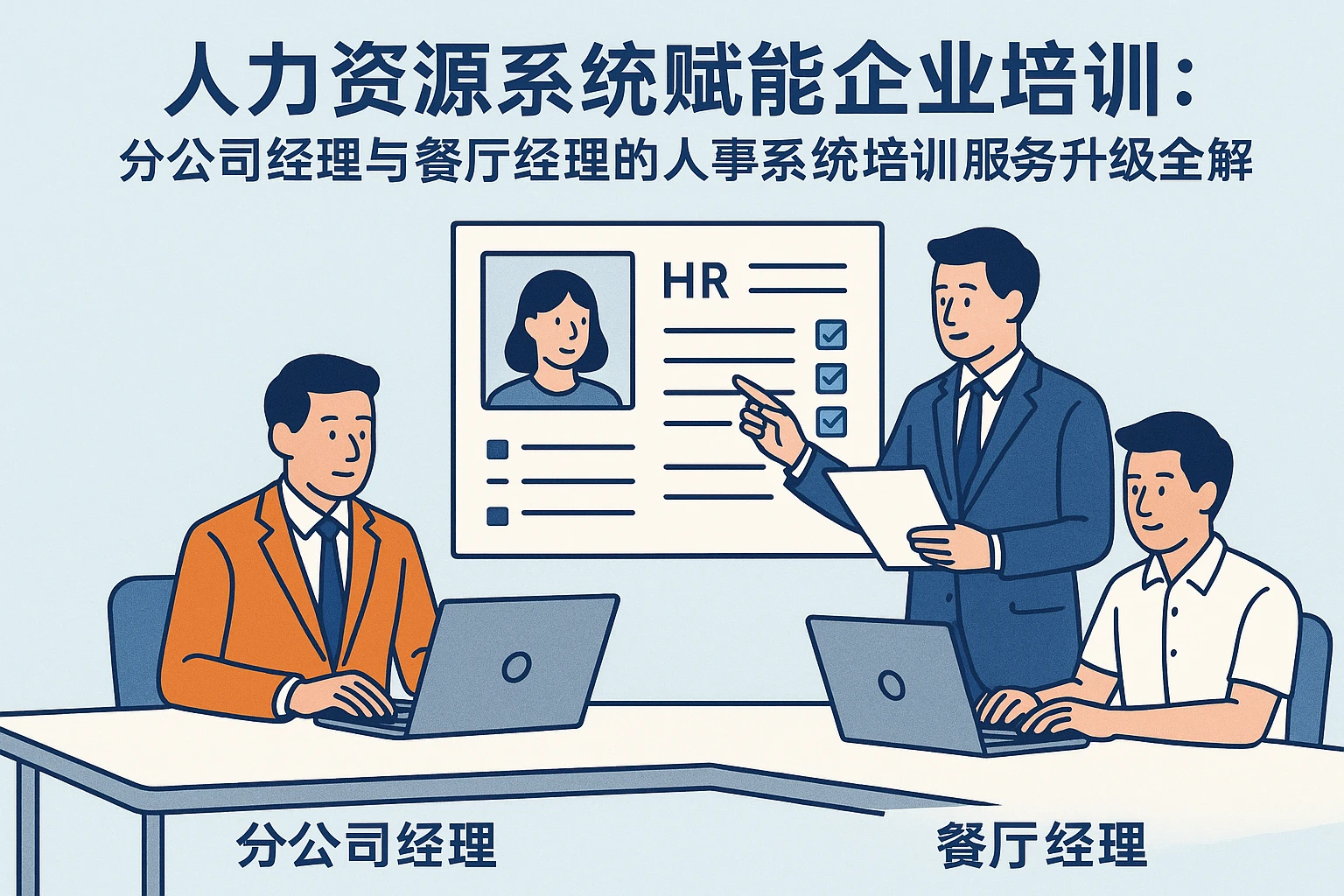 人力资源系统赋能企业培训：分公司经理与餐厅经理的人事系统培训服务升级全解