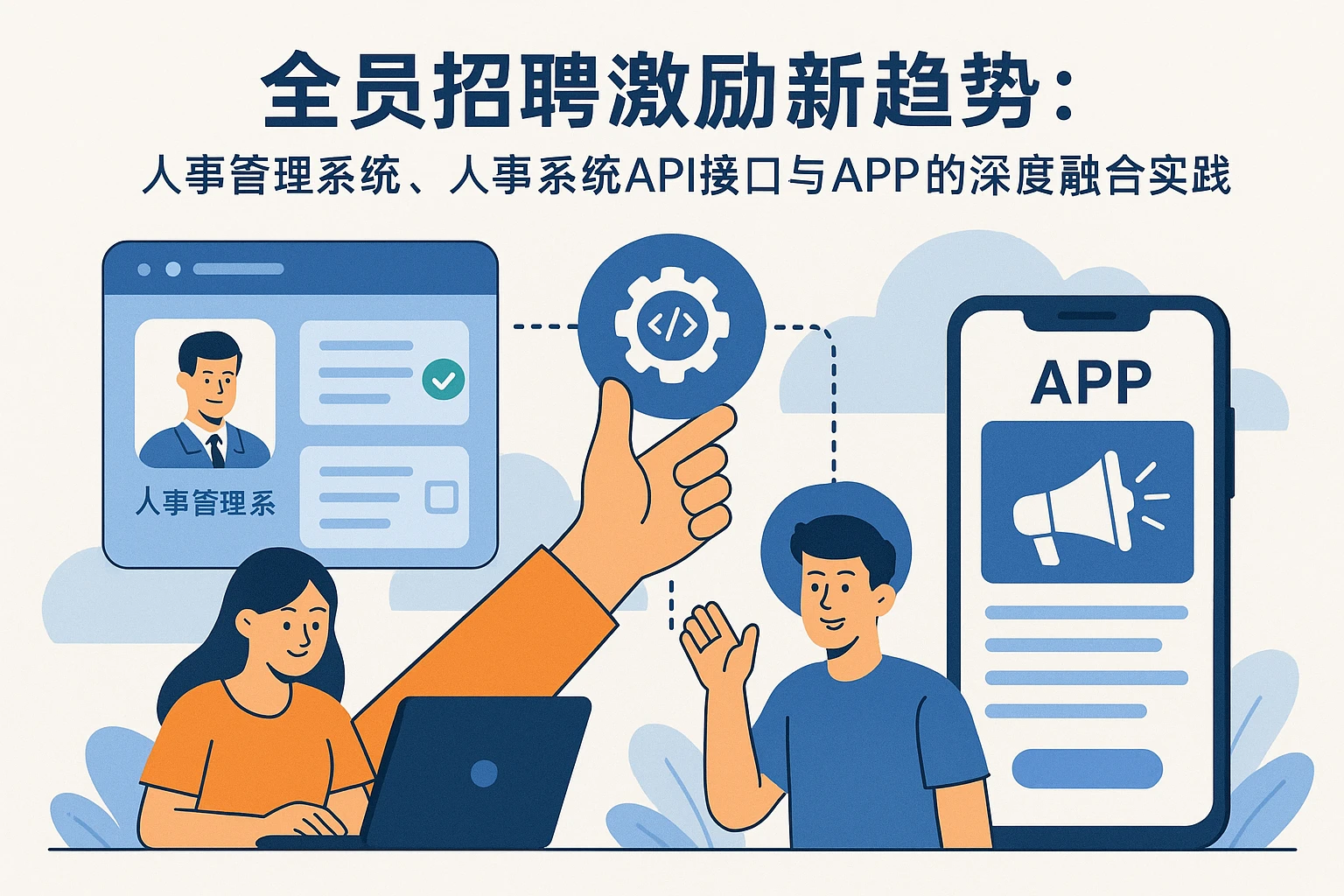 全员招聘激励新趋势：人事管理系统、人事系统API接口与APP的深度融合实践