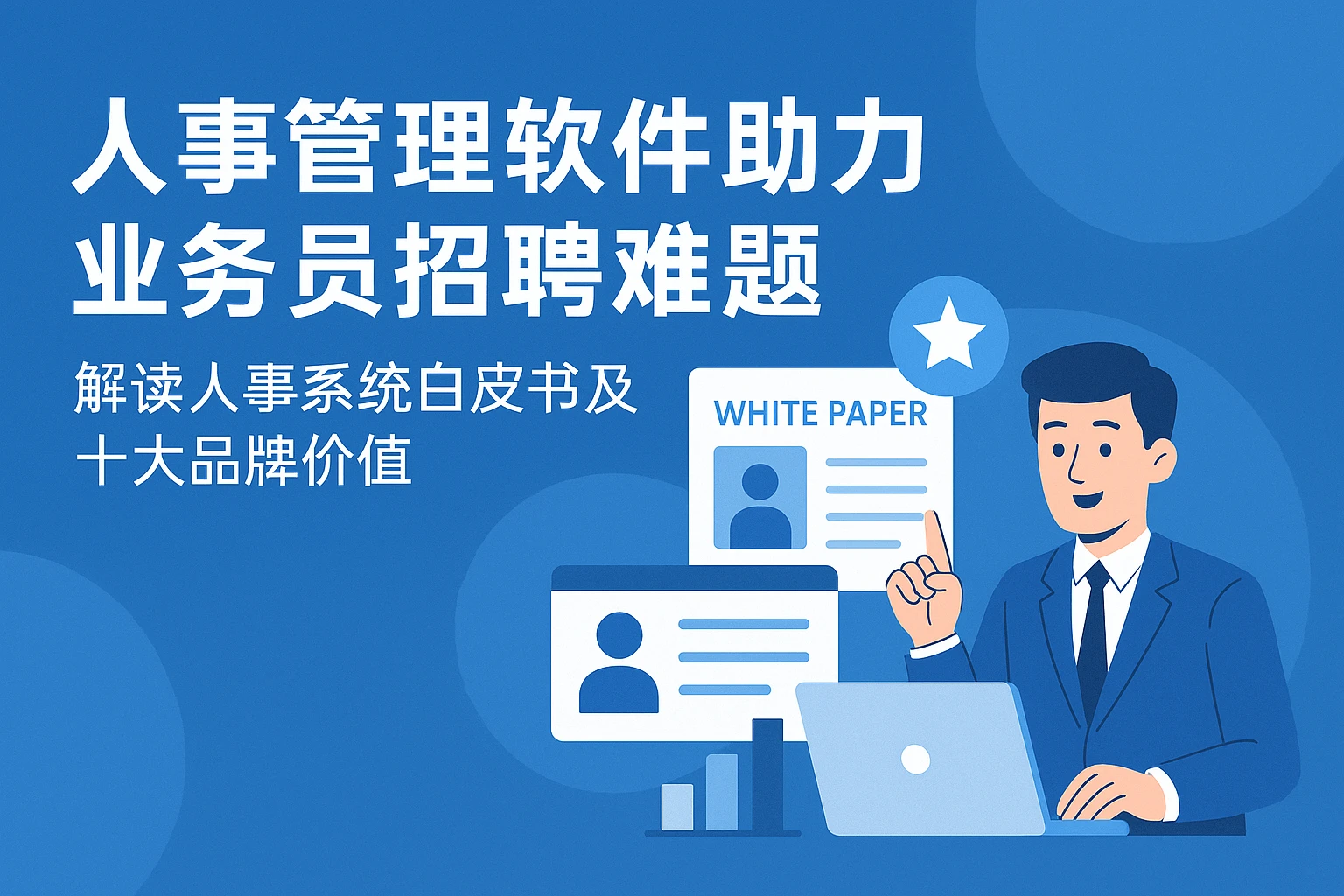 人事管理软件助力业务员招聘难题——解读人事系统白皮书及十大品牌价值