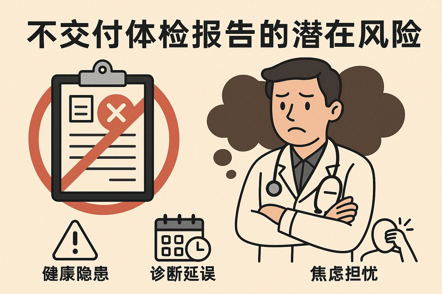 不交付体检报告的潜在风险