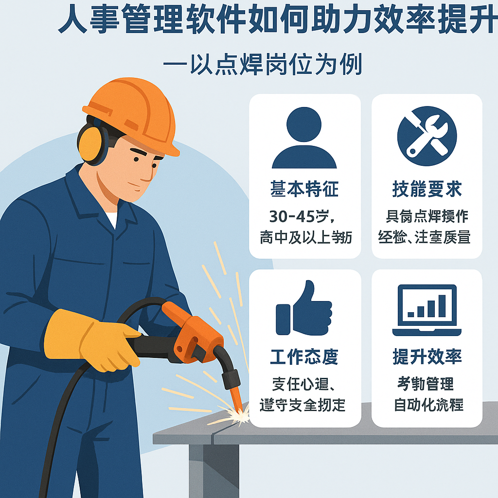 生产制造企业操作岗人才画像构建:人事管理软件如何助力效率提升——以点焊岗位为例