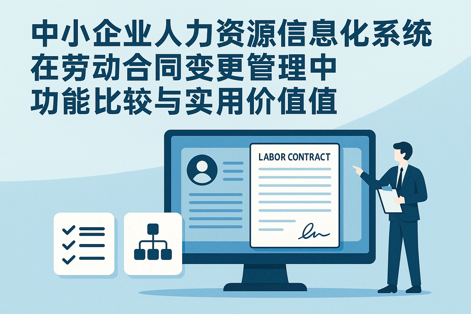 中小企业人力资源信息化系统在劳动合同变更管理中的功能比较与实用价值