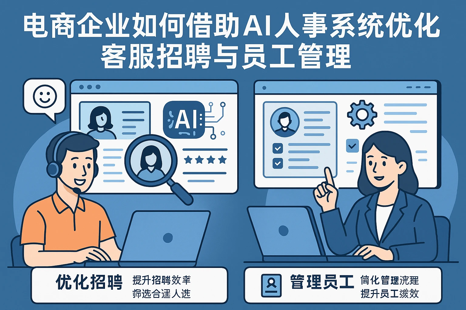 电商企业如何借助AI人事系统优化客服招聘与员工管理