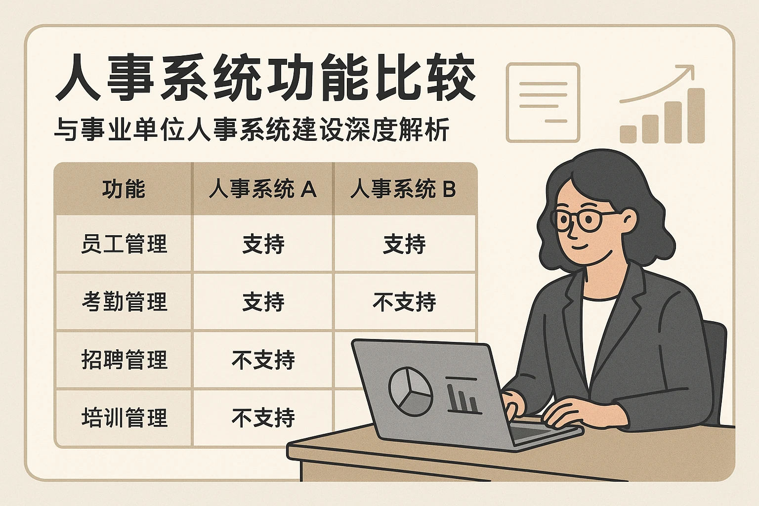 人事系统功能比较与事业单位人事系统建设深度解析