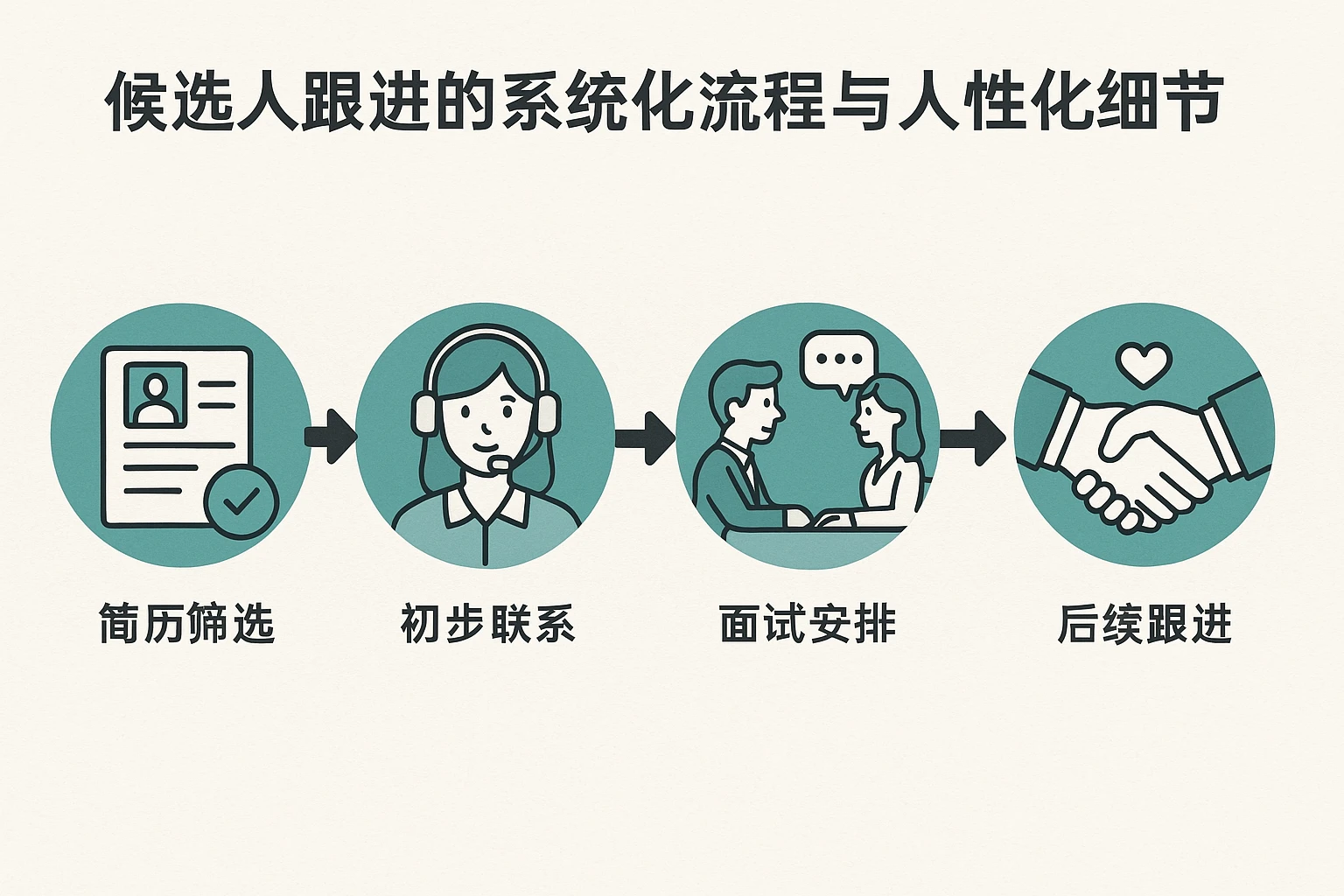 候选人跟进的系统化流程与人性化细节