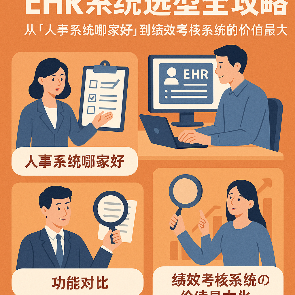 EHR系统选型全攻略：从“人事系统哪家好”到绩效考核系统的价值最大化