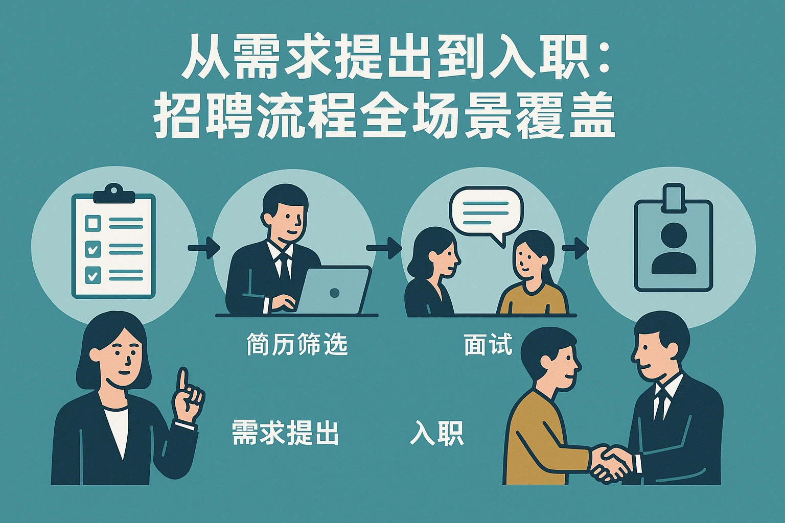 2. 从需求提出到入职：招聘流程全场景覆盖