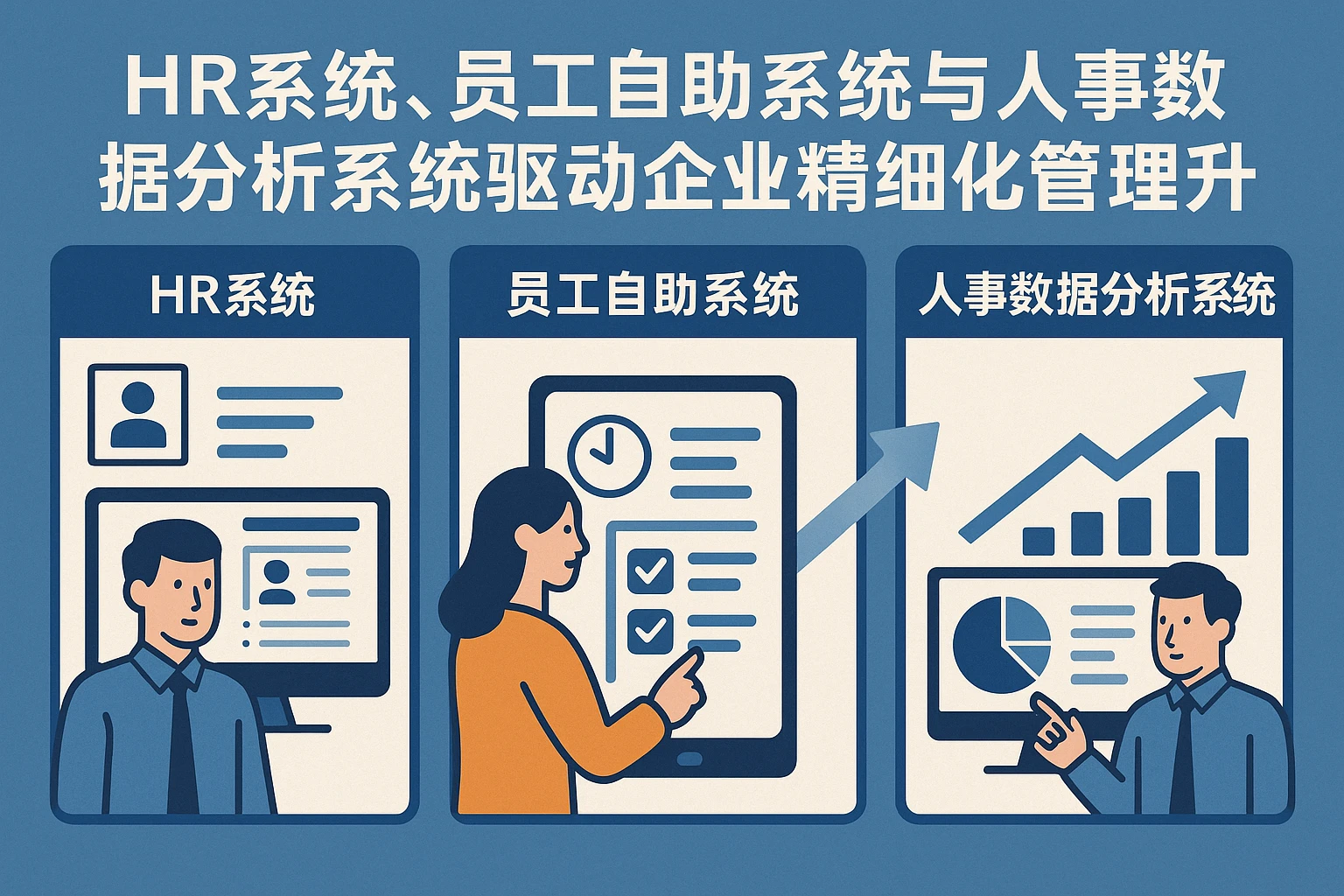 HR系统、员工自助系统与人事数据分析系统驱动企业精细化管理升级
