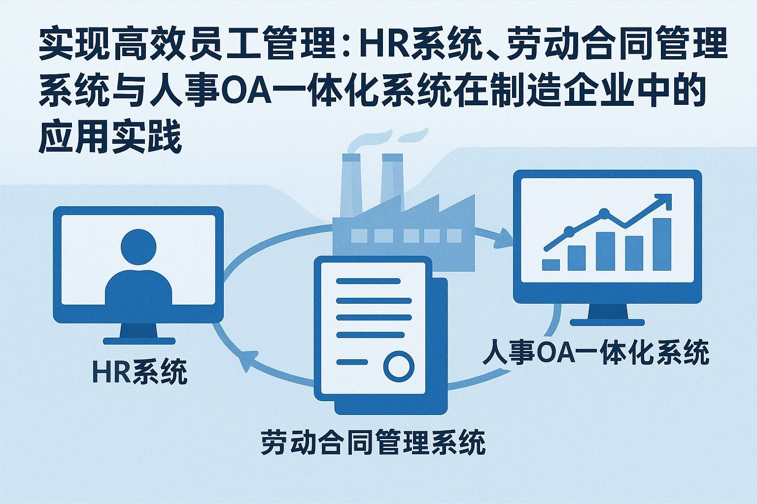 实现高效员工管理:HR系统、劳动合同管理系统与人事OA一体化系统在制造企业中的应用实践