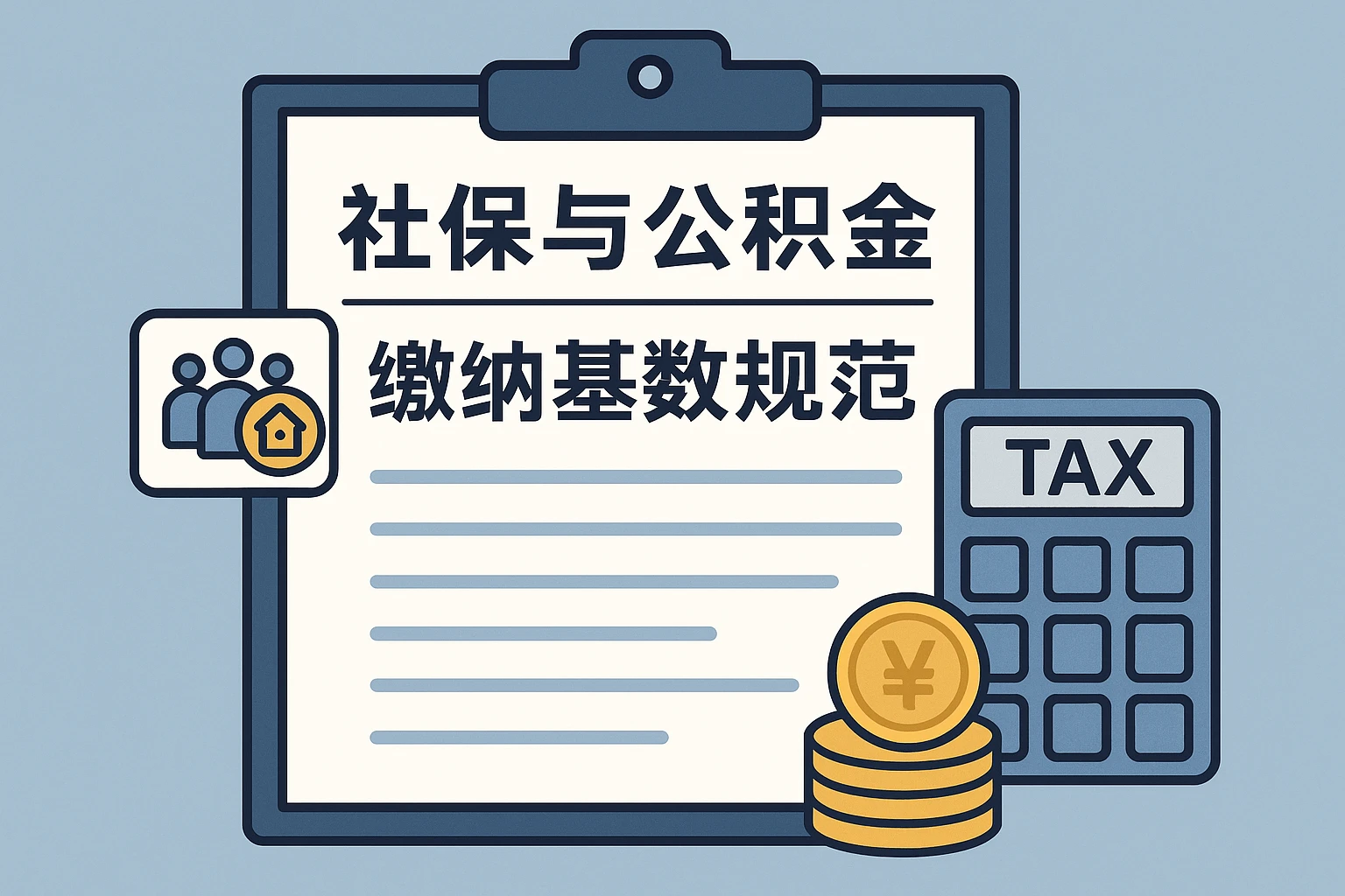 社保与公积金的缴纳基数规范