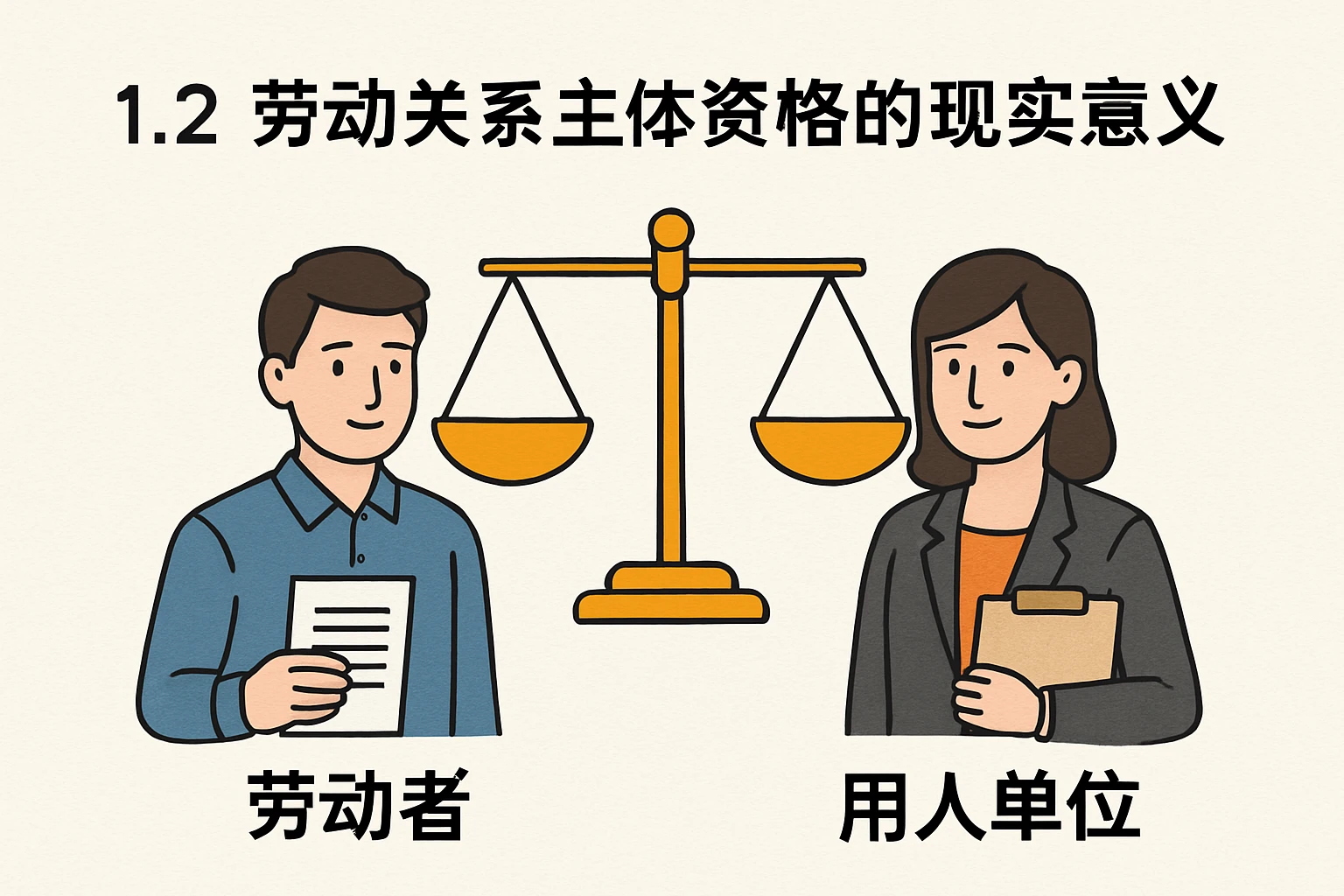 1.2 劳动关系主体资格的现实意义