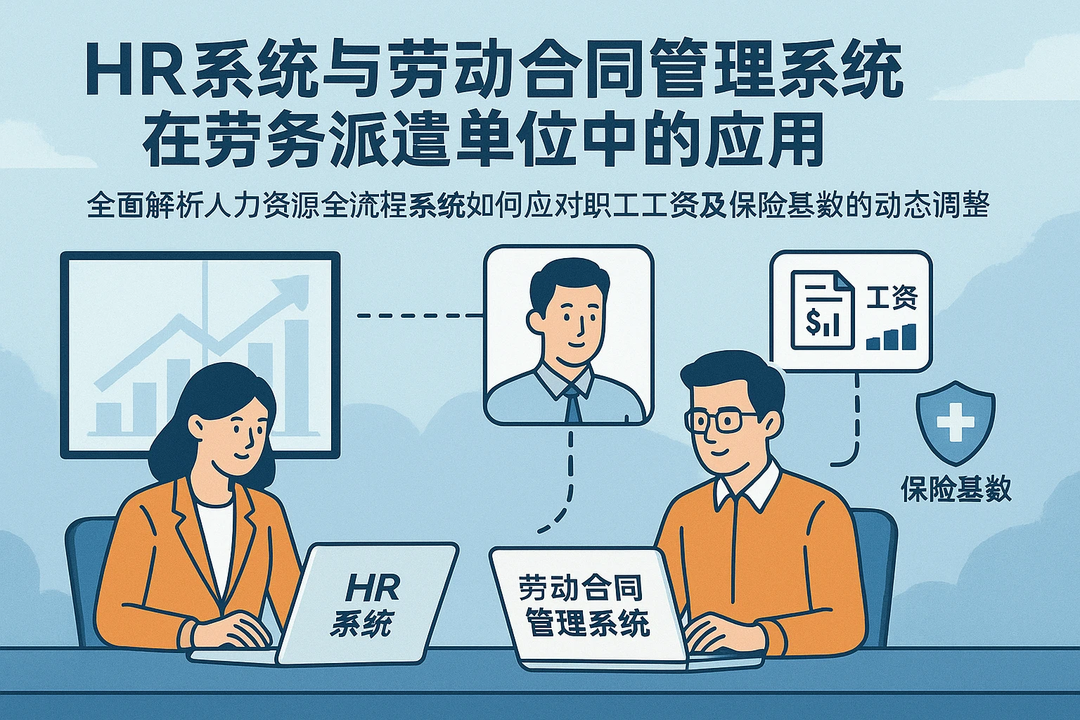 HR系统与劳动合同管理系统在劳务派遣单位中的应用:全面解析人力资源全流程系统如何应对职工工资及保险基数的动态调整