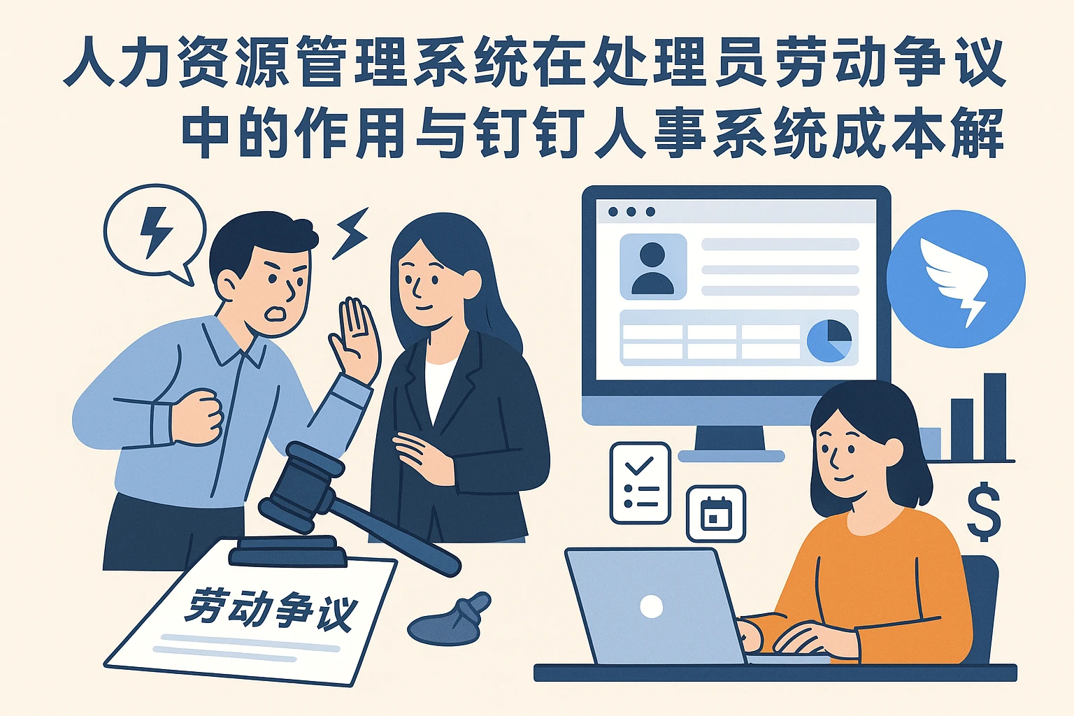 人力资源管理系统在处理员工劳动争议中的作用与钉钉人事系统成本解析
