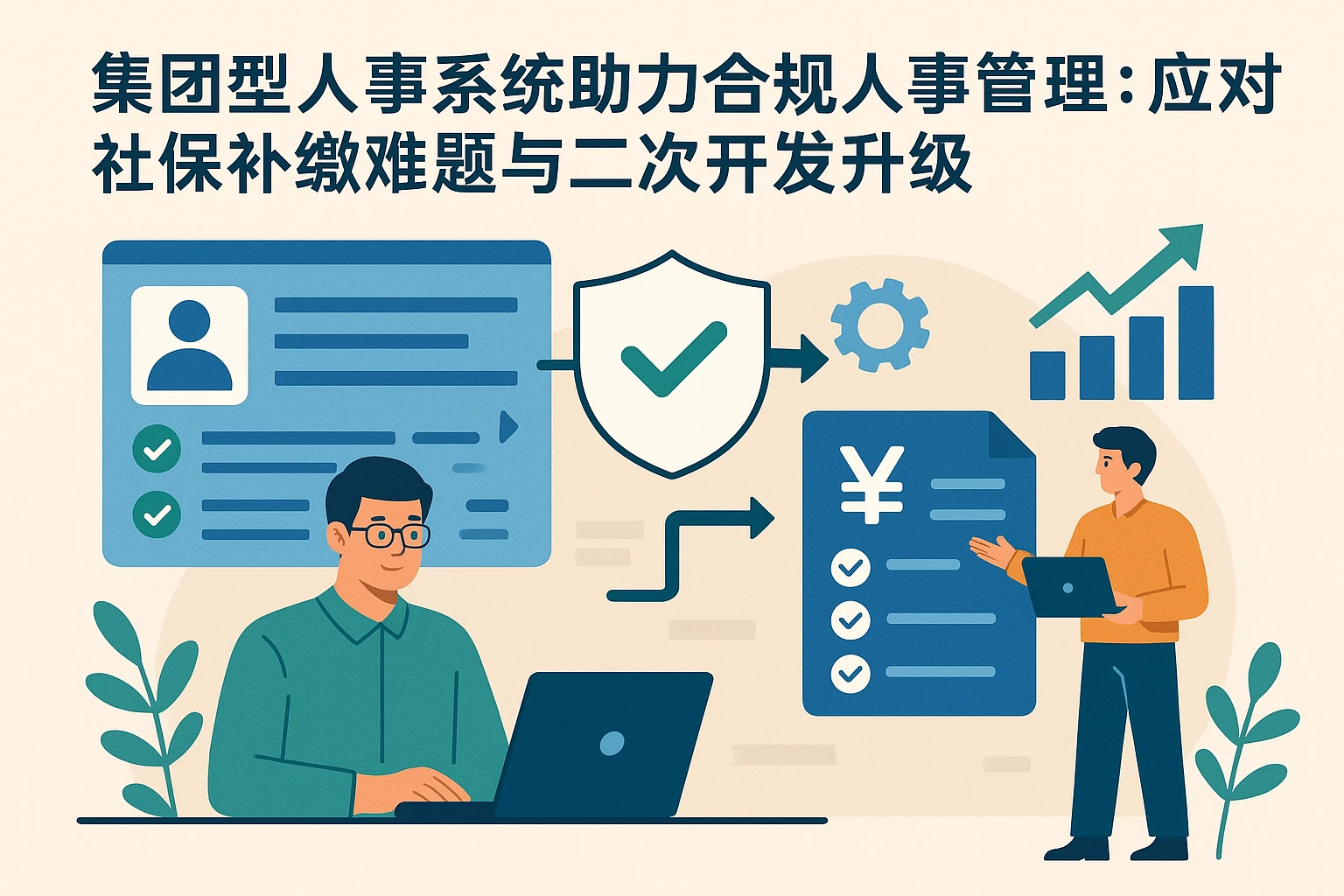 集团型人事系统助力合规人事管理：应对社保补缴难题与二次开发升级