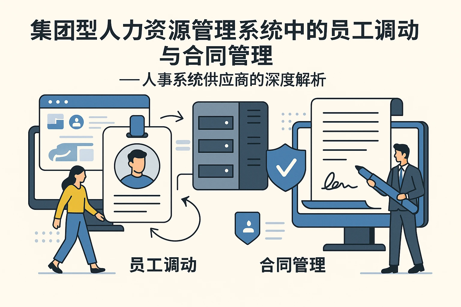 集团型人力资源管理系统中的员工调动与合同管理 —— 人事系统供应商的深度解析