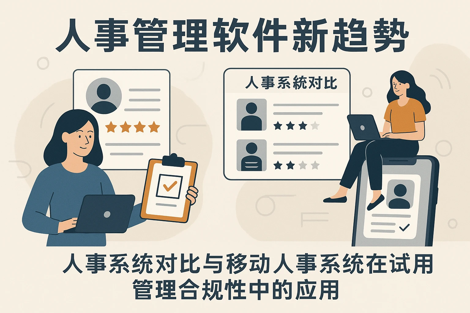 人事管理软件新趋势：人事系统对比与移动人事系统在试用期管理合规性中的应用